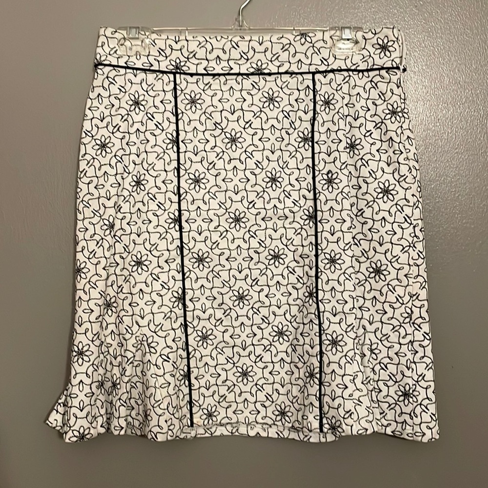 White Embroidered Skirt
